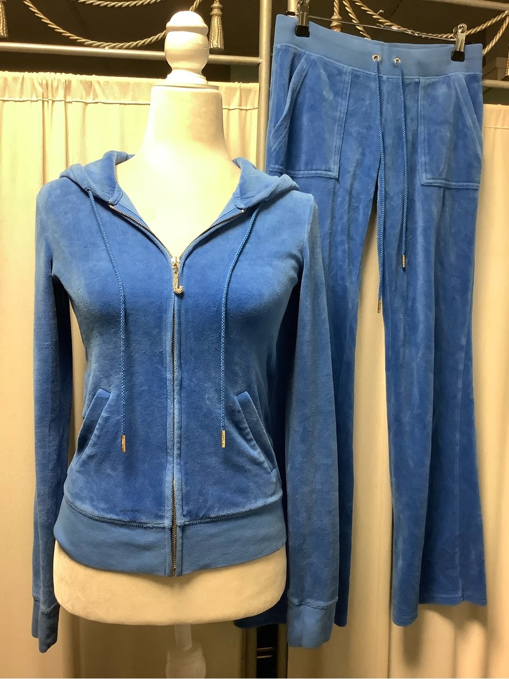Juicy Couture Velour Hoodie & Flare Pants Set